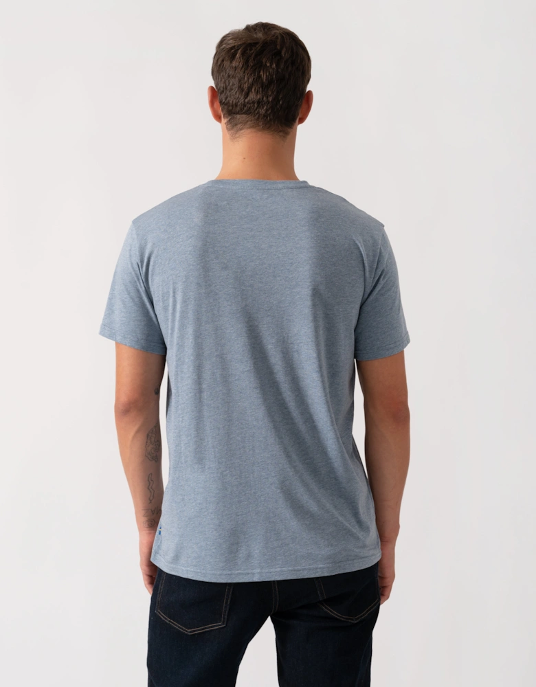 Logo Mens T-Shirt - Uncle Blue/Melange 520-999