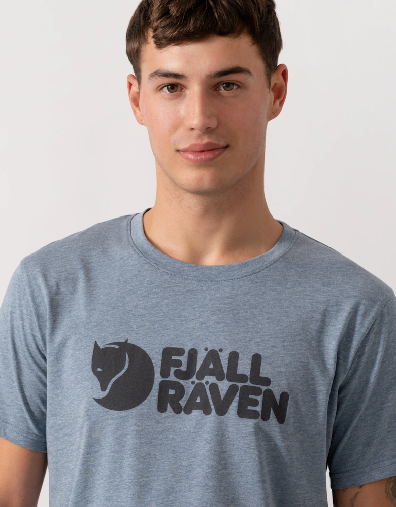 Logo Mens T-Shirt - Uncle Blue/Melange 520-999