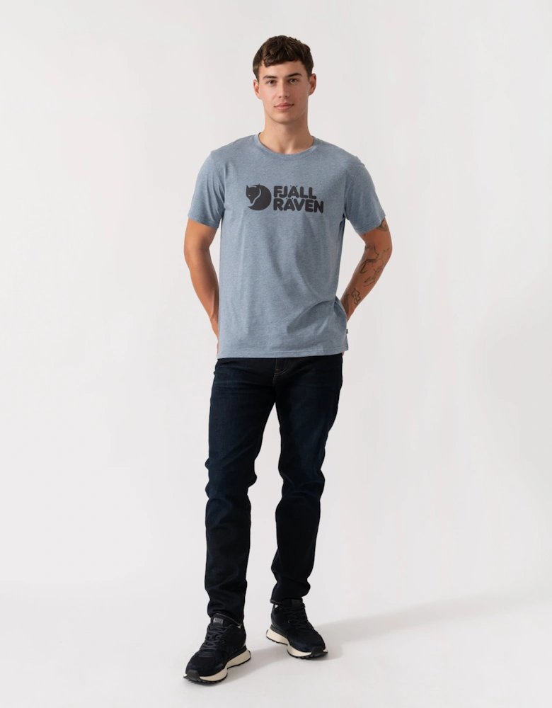 Logo Mens T-Shirt - Uncle Blue/Melange 520-999