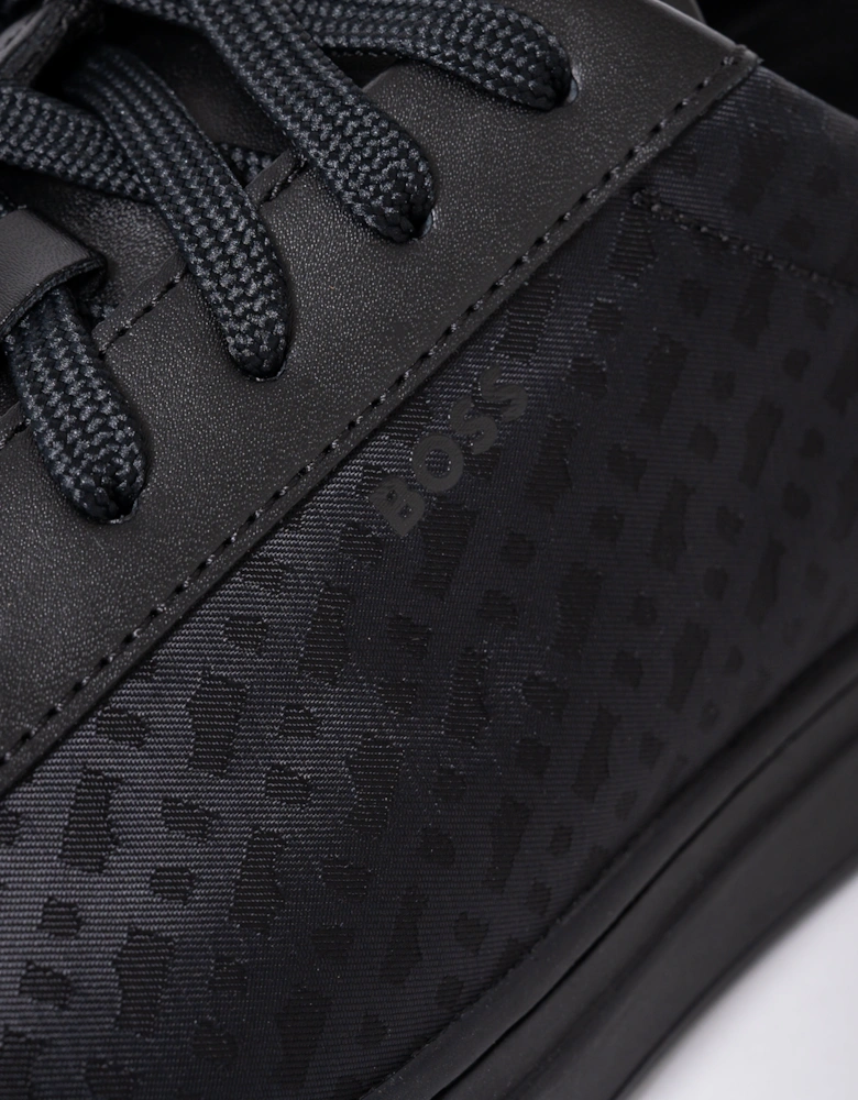 BOSS Orange Kieran_Tenn_nymn Mens Trainers 50548699 - Black 005