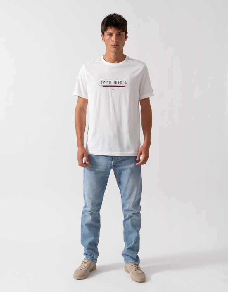 Brand Love Hilfiger Mens Tee - White