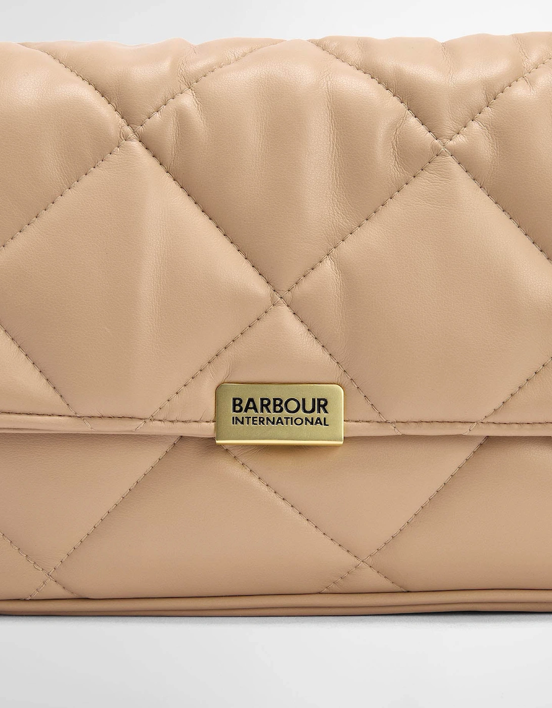 Womens Soft Quilt Shoulder Bag - Camel