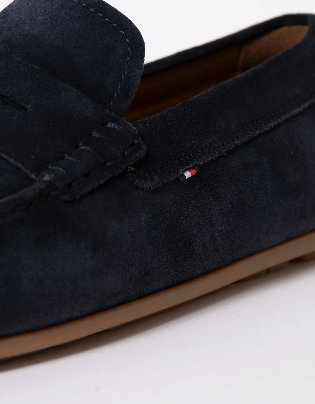 Casual Hilfiger Suede Mens Driving Shoes - Desert Sky