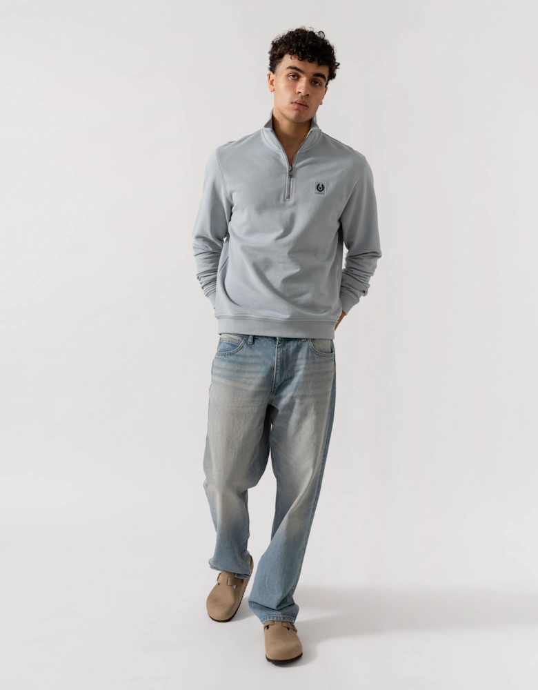 Quarter Zip Sweatshirt - Quarry Blue