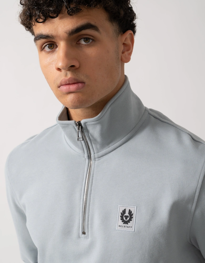 Quarter Zip Sweatshirt - Quarry Blue