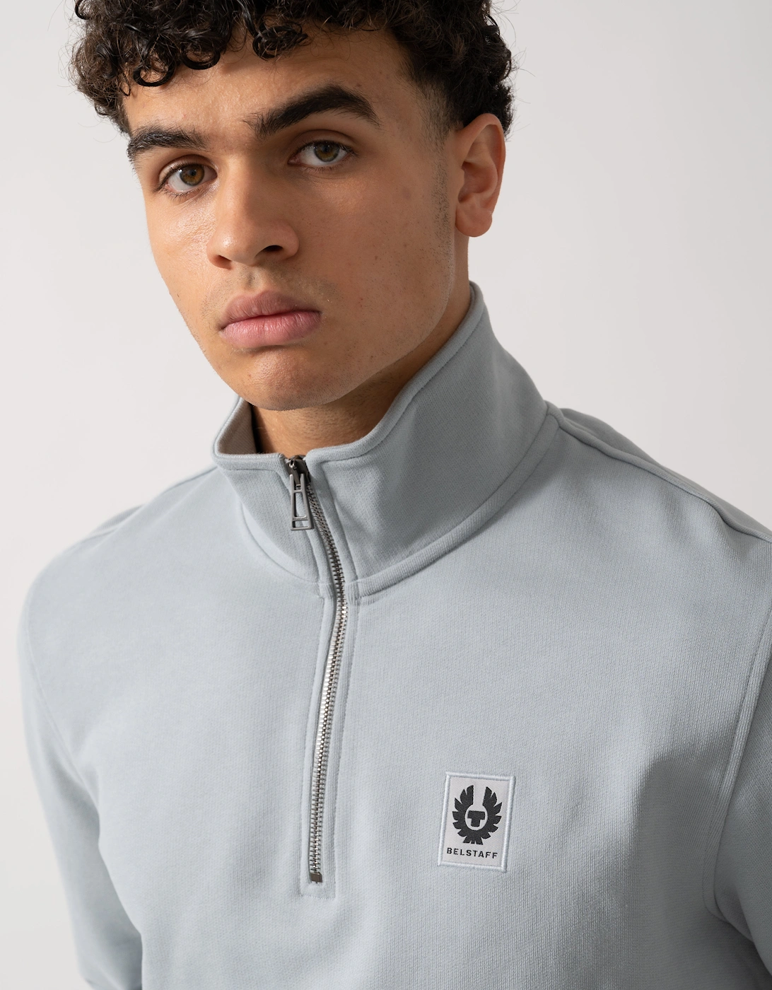 Quarter Zip Sweatshirt - Quarry Blue
