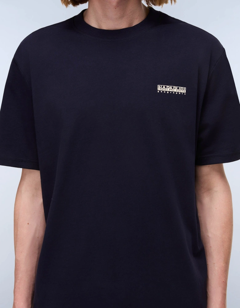 Small Box Mens Short Sleeve T-Shirt - Blue Marine 176