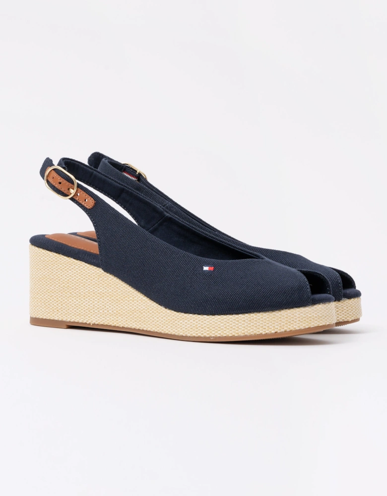 Flag Mid Wedge Womens Espadrille