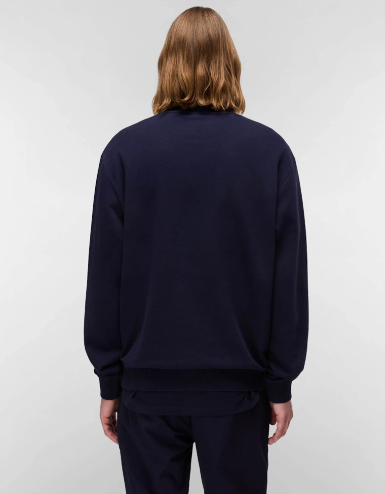Small Box Mens Crew Neck Sweatshirt - Blue Marine 176