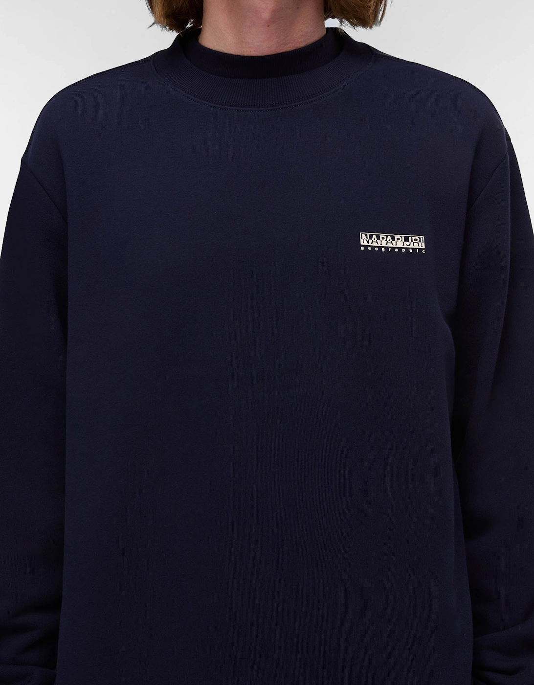 Small Box Mens Crew Neck Sweatshirt - Blue Marine 176