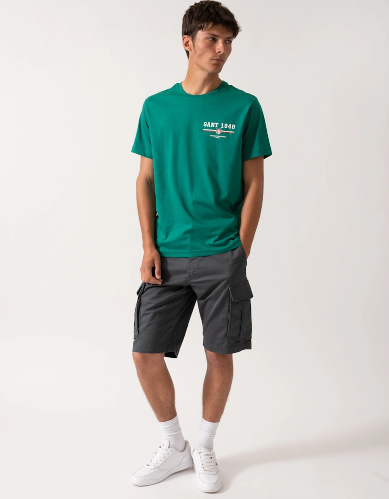 Mens Graphic Short Sleeve T-Shirt - 322 Deep Green
