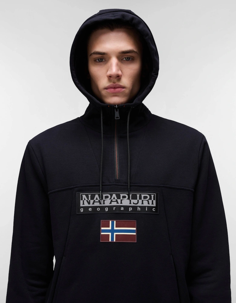 Burgee 2.0 Mens Half Zip Hoodie - Black 041