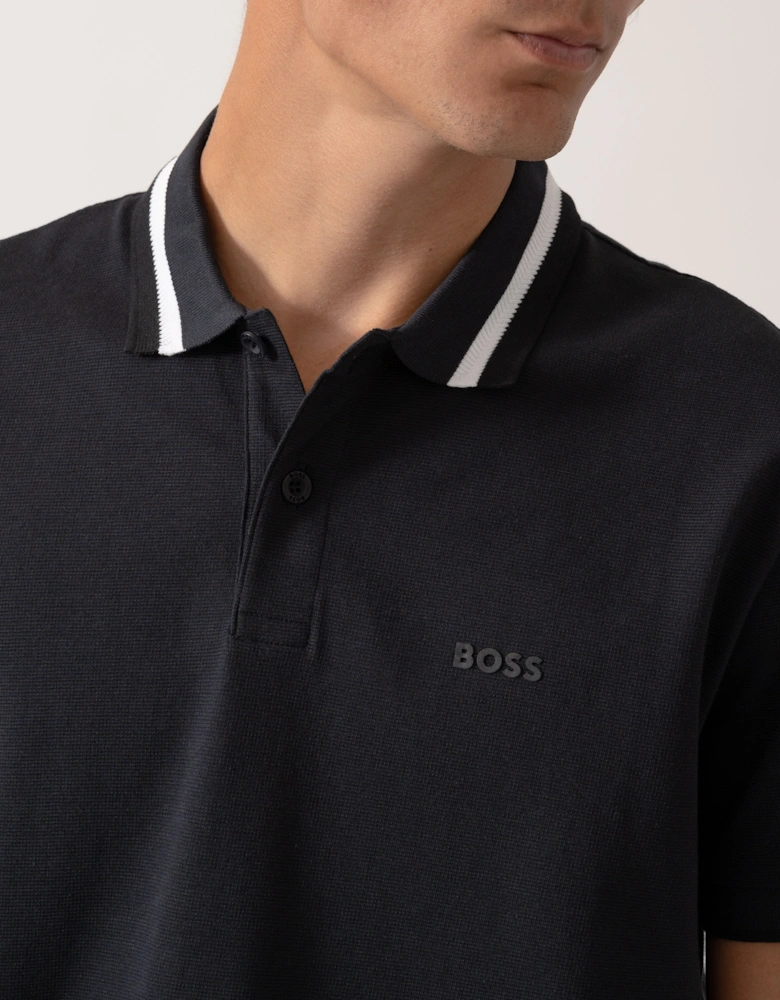 BOSS Green Paddy AP Heritage Mens Polo Shirt - Dark Blue 402