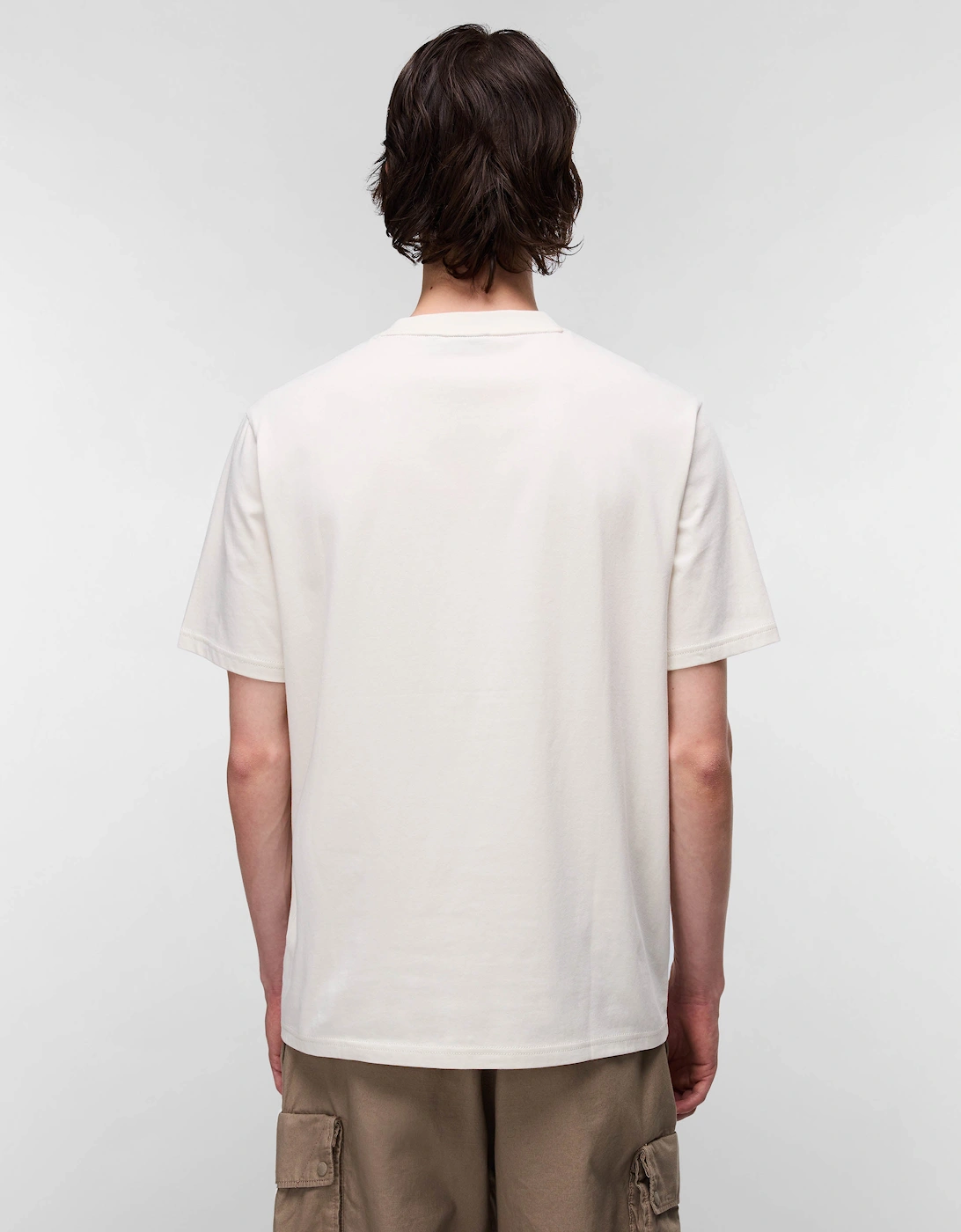 Bald Short Sleeve Mens T-Shirt - Beige Dimity N1J