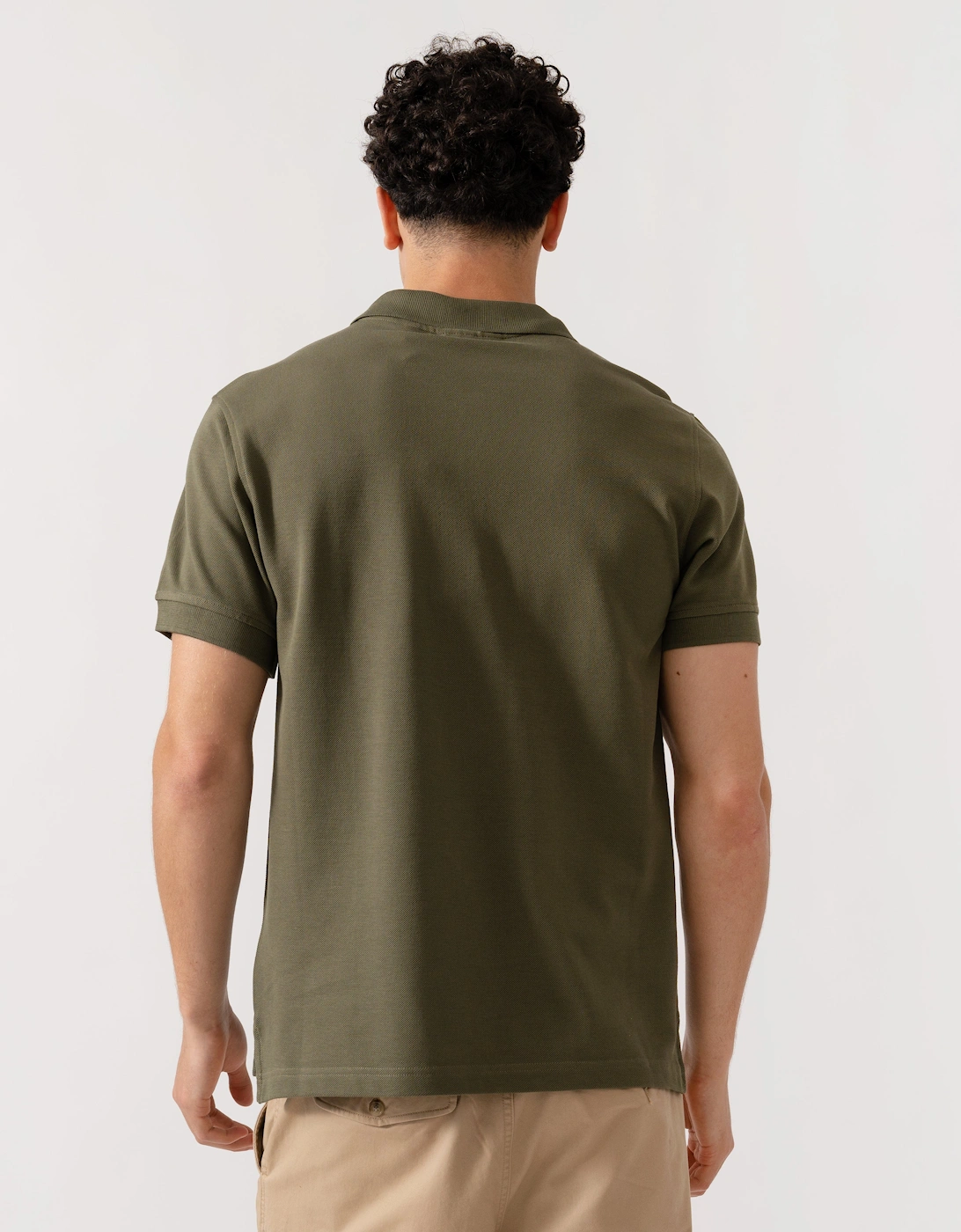 Short Sleeved Mens Polo - True Olive