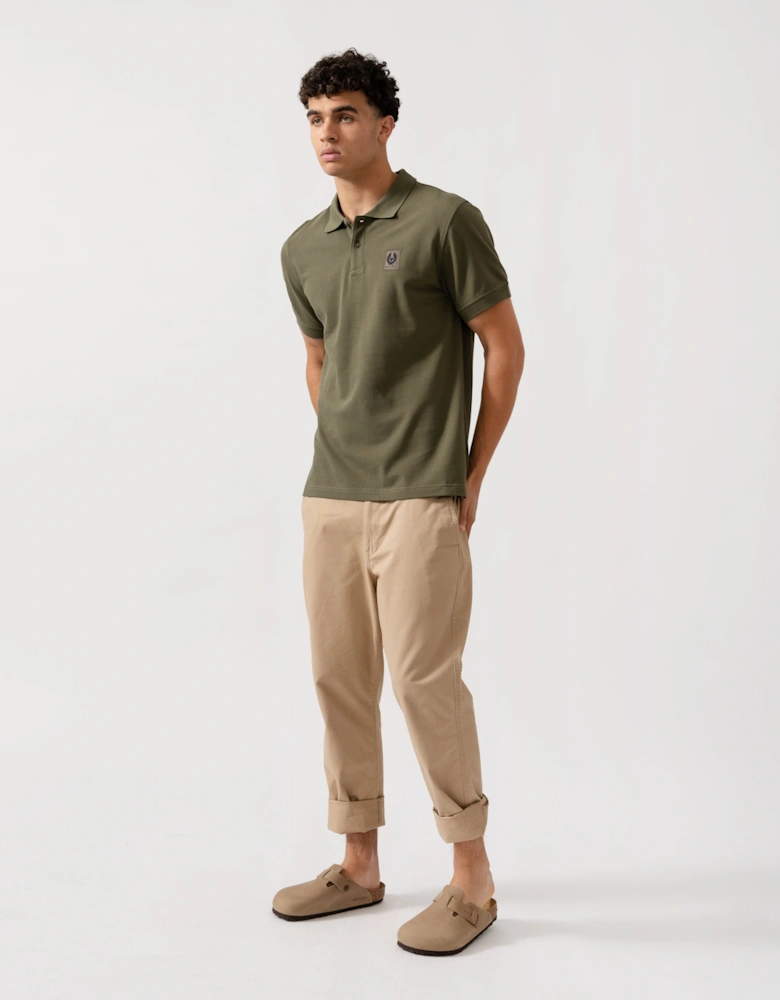 Short Sleeved Mens Polo - True Olive