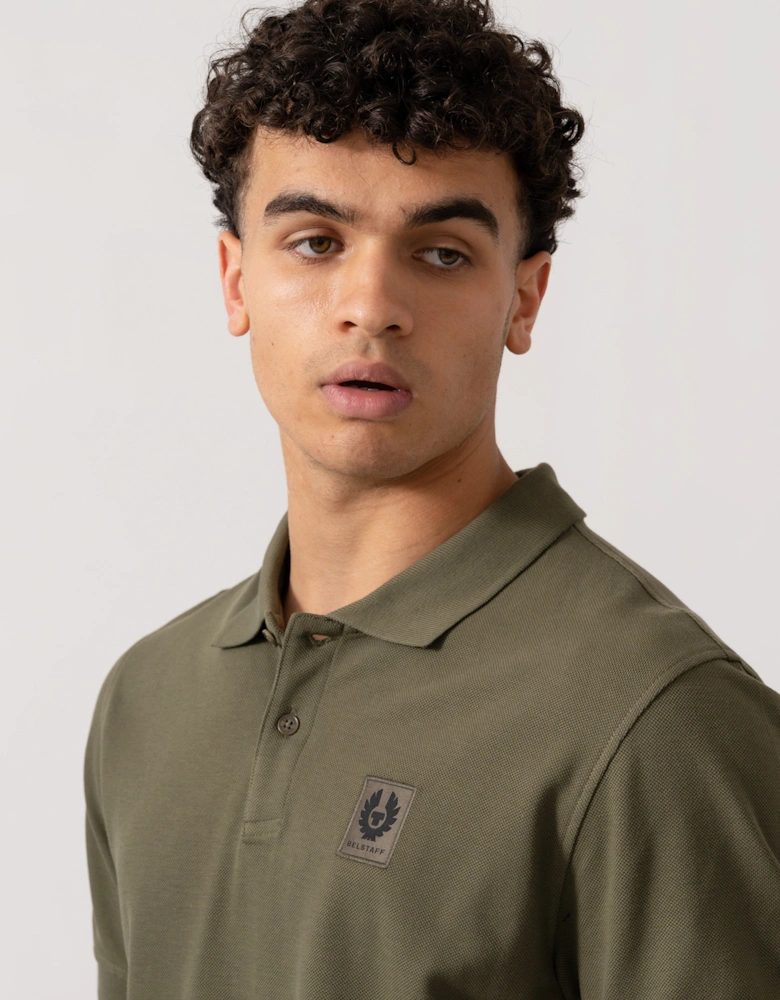 Short Sleeved Mens Polo - True Olive
