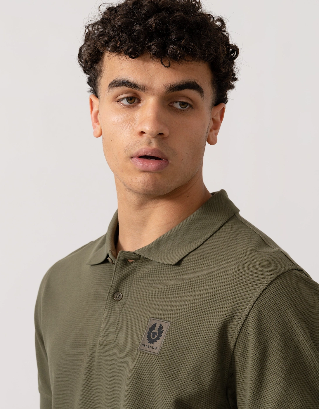 Short Sleeved Mens Polo - True Olive