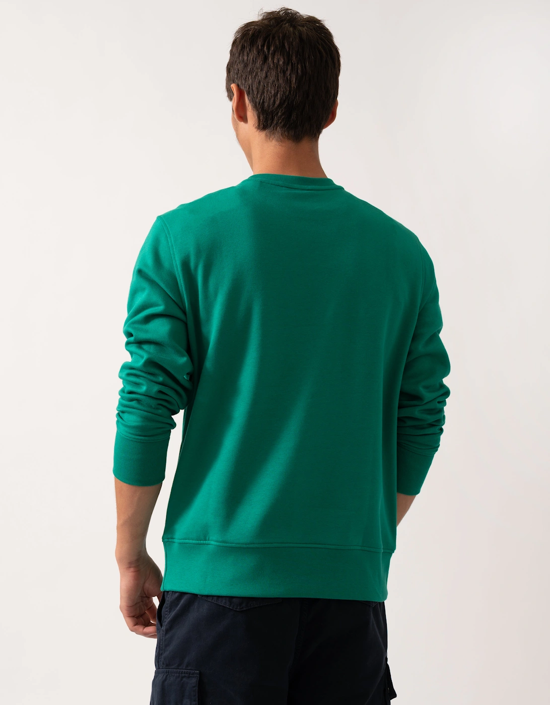 Mens 1949 Graphic Crew Neck Sweatshirt - 322 Deep Green