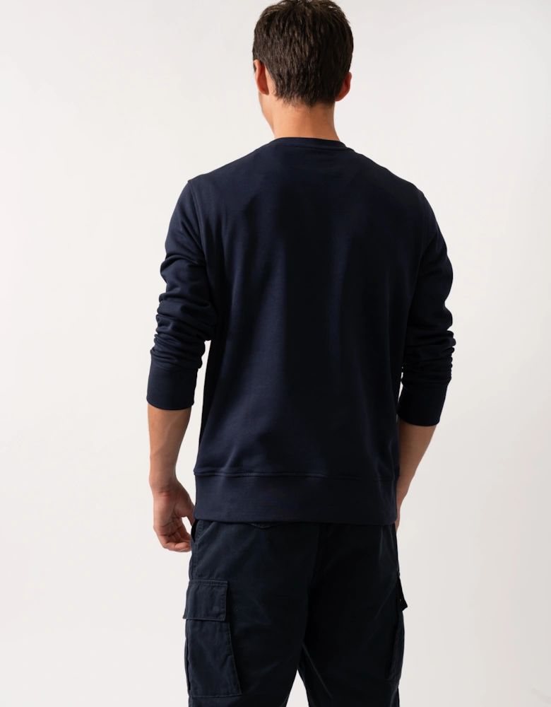 Mens 1949 Graphic Crew Neck Sweatshirt - 433 Evening Blue