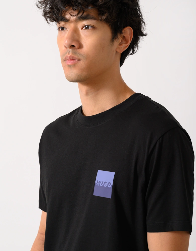 HUGO Dapusi Mens Logo Print T-Shirt - Black 001