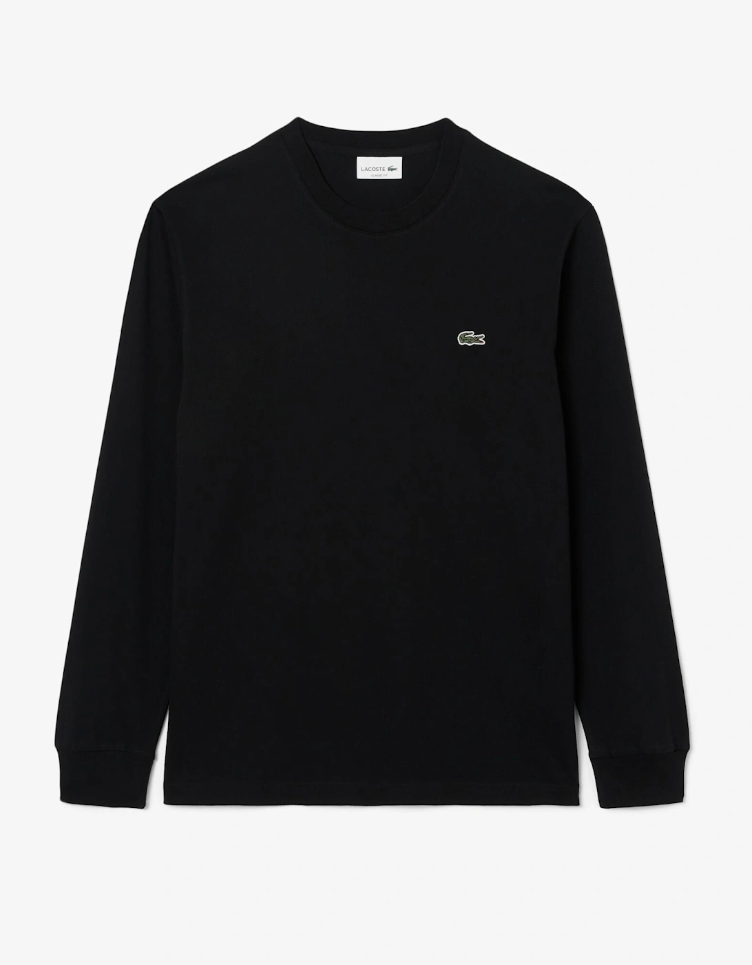 Long Sleeved Cotton Mens T-Shirt - Black 031