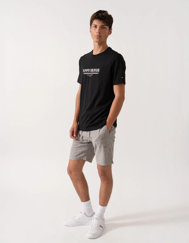 Brand Love Hilfiger Mens Tee - Black