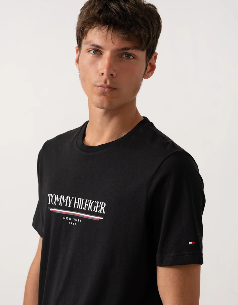 Brand Love Hilfiger Mens Tee - Black