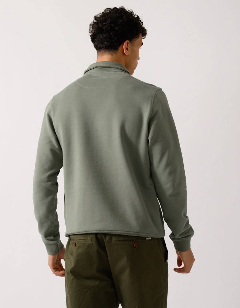 Quarter Zip Sweatshirt - Sage Green
