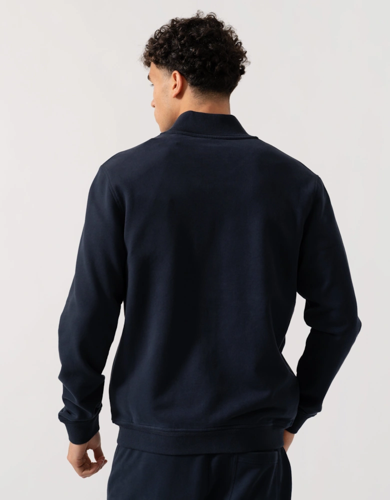 Mens Zip Through Sweatshirt - Dark Ink