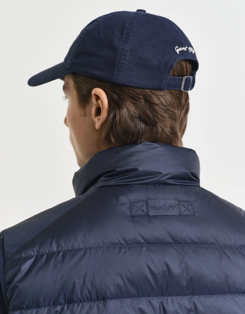Mens Light Down Padded Gilet - 433 Evening Blue