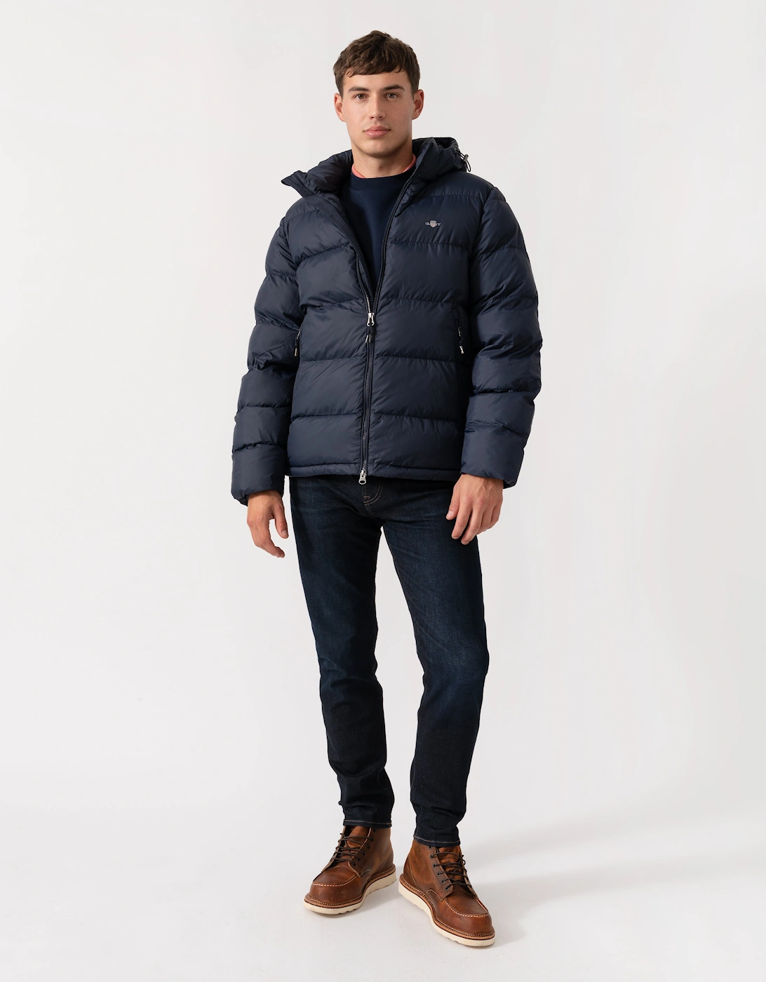 Men's GANT Mens Active Cloud Puffer Jacket - 433 Evening Blue - Navy - Size: 42/Regular
