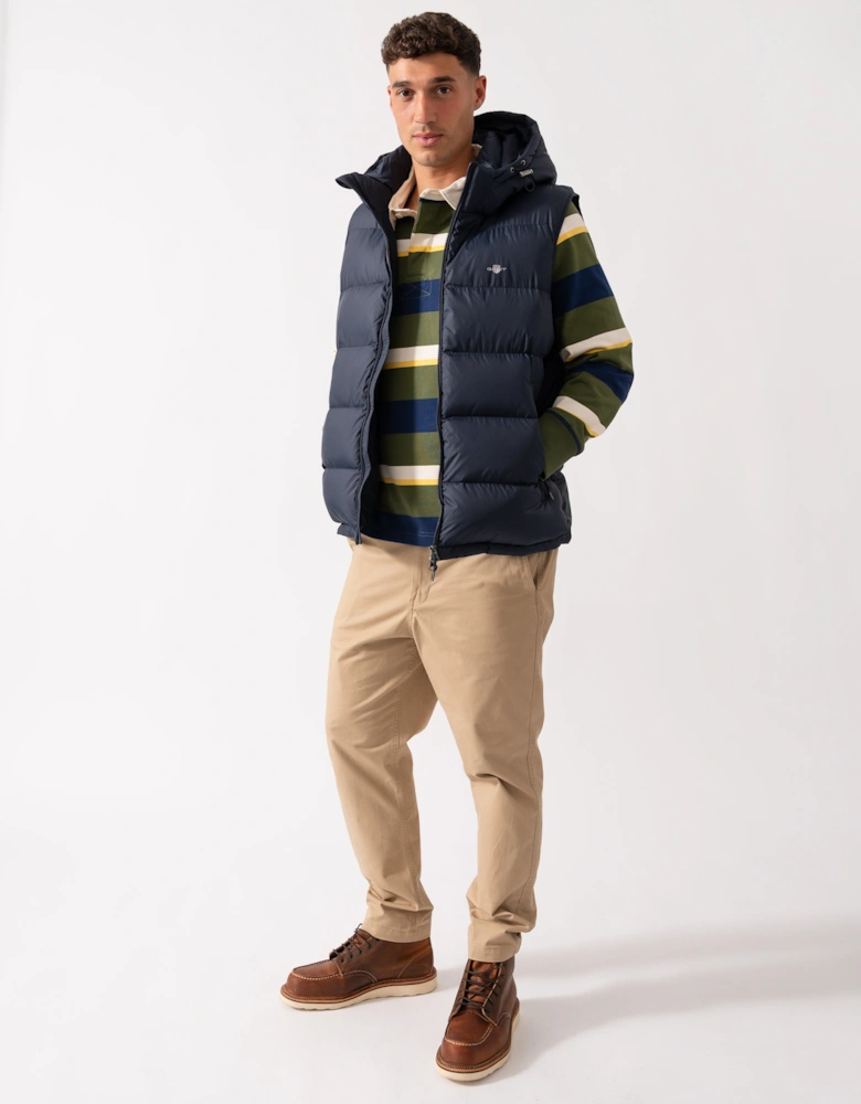 Mens Active Cloud Puffer Vest - 433 Evening Blue
