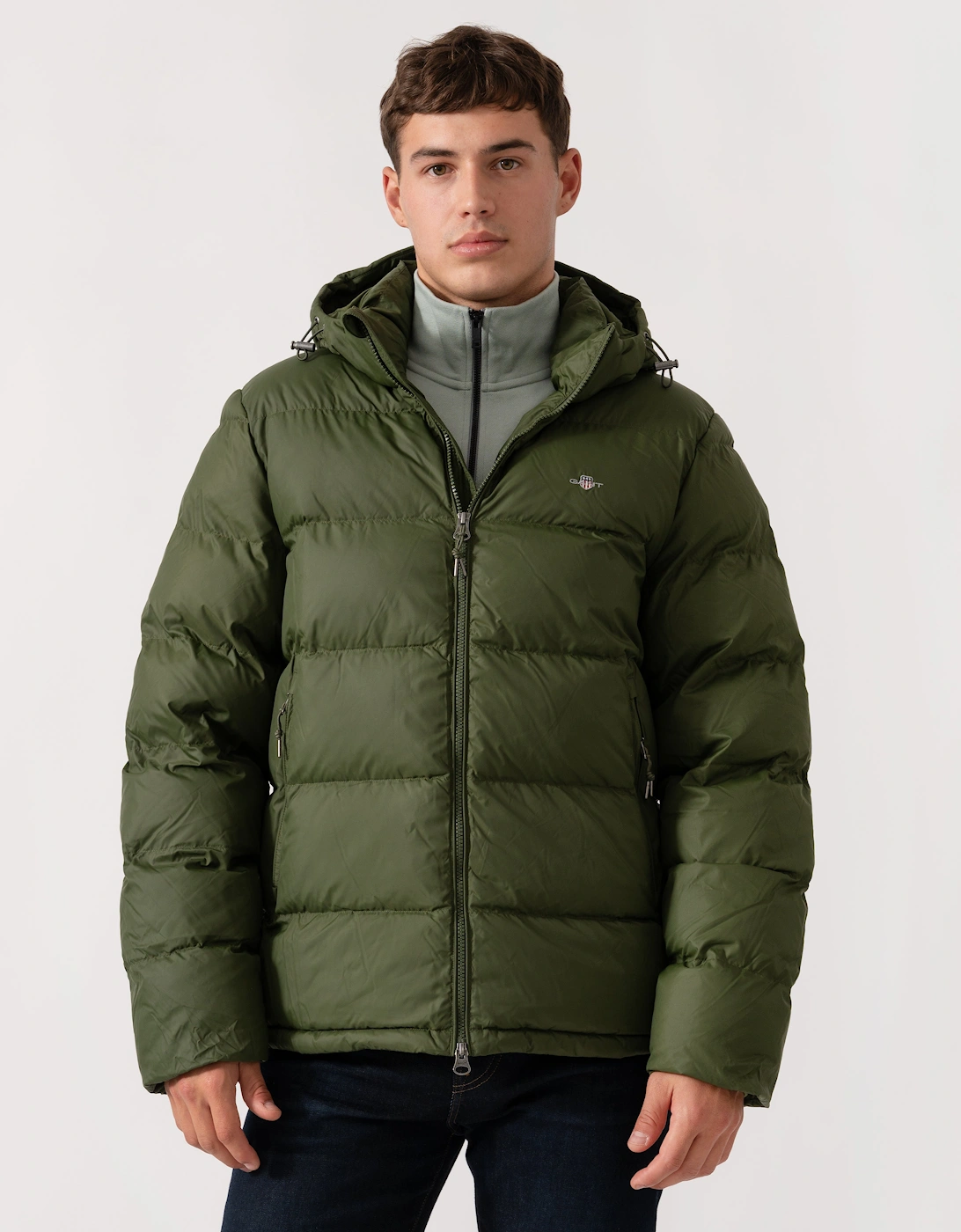 Mens Active Cloud Puffer Jacket - 360 Country Green