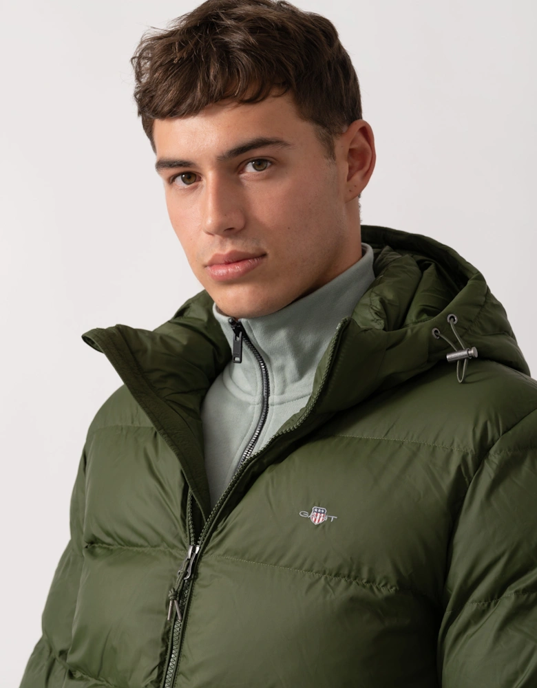 Mens Active Cloud Puffer Jacket - 360 Country Green
