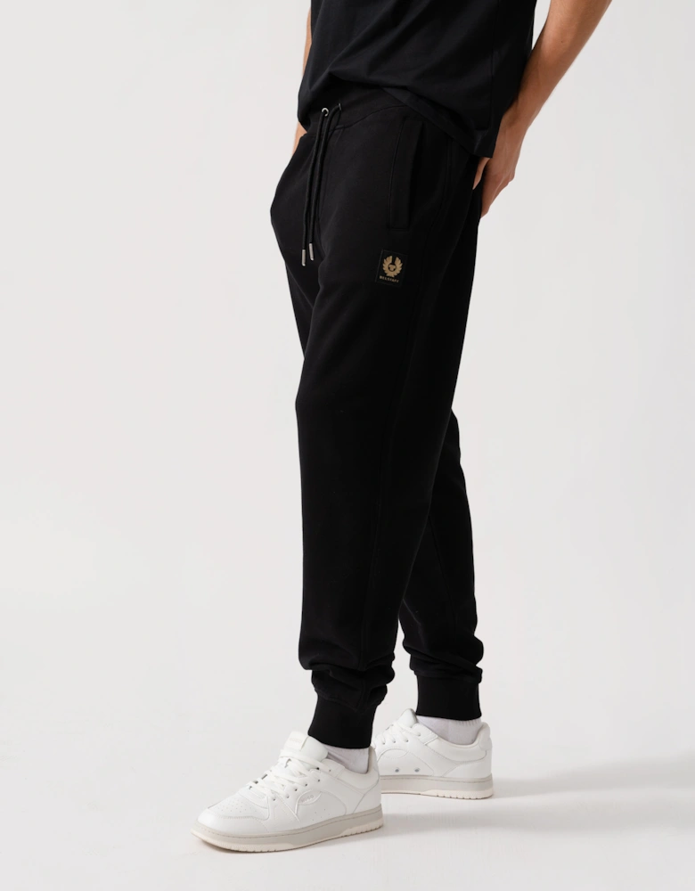 Mens Patch Logo Sweatpants - Black