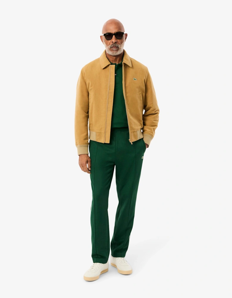 Original L.12.12 Mens Long Sleeve Cotton Polo Shirt - Green 132