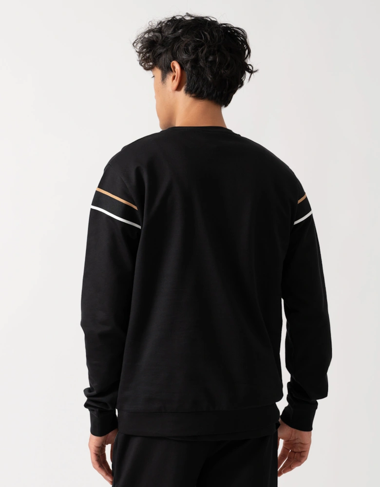 BOSS Orange Mens Iconic Loungewear Sweatshirt 50545589 - Black 001