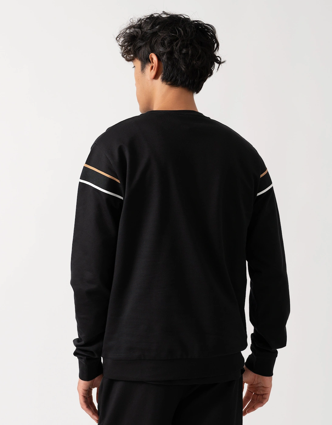 BOSS Orange Mens Iconic Loungewear Sweatshirt 50545589 - Black 001