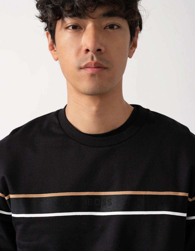 BOSS Orange Mens Iconic Loungewear Sweatshirt 50545589 - Black 001