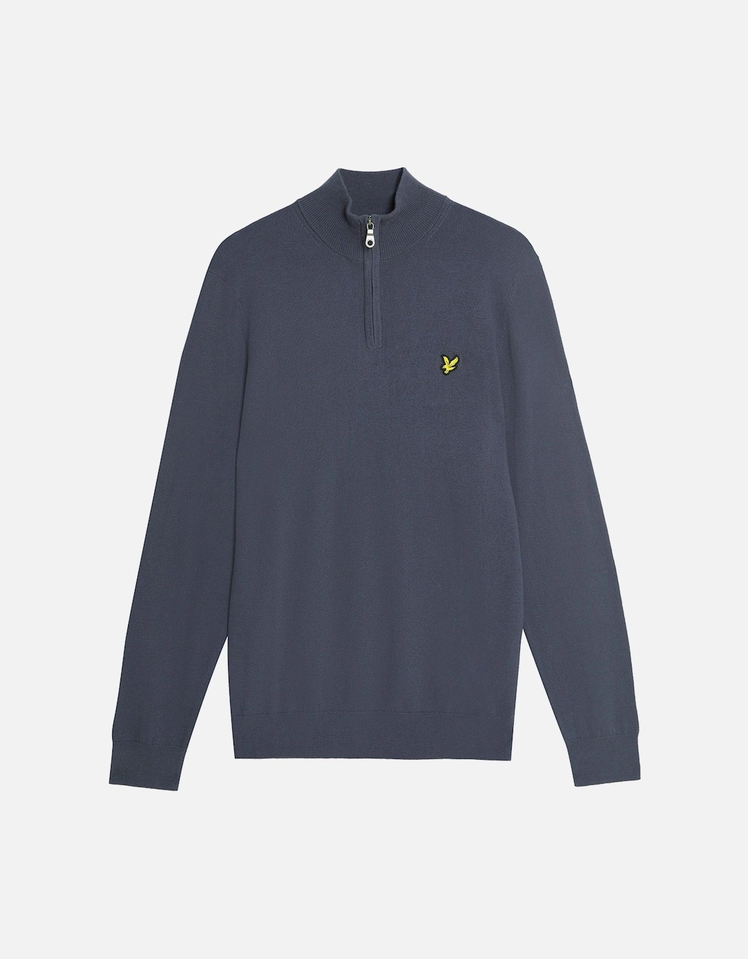 Lyle & Scott Cotton Merino Mens Quarter Zip Jumper - X854 Graystone