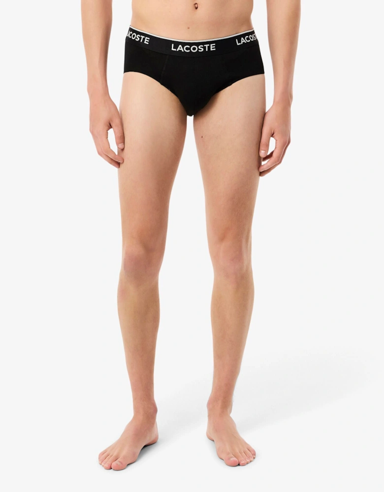 3-Pack Stretch Cotton Mens Briefs - Black 031