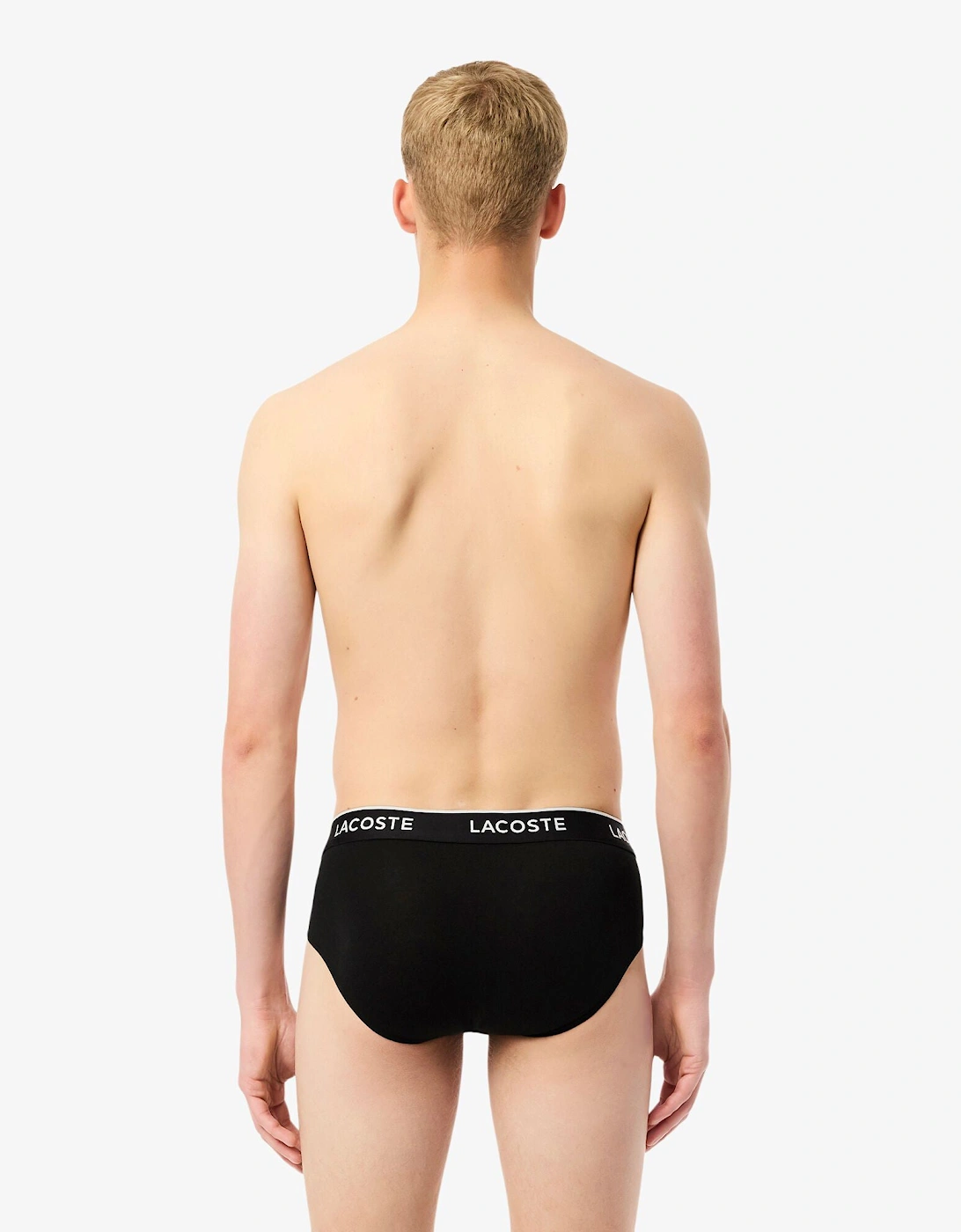 3-Pack Stretch Cotton Mens Briefs - Black 031