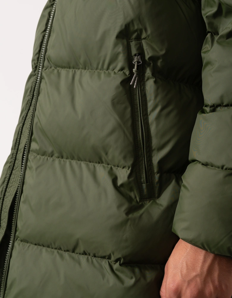 Mens Active Cloud Mid Length Puffer Jacket - 360 Country Green
