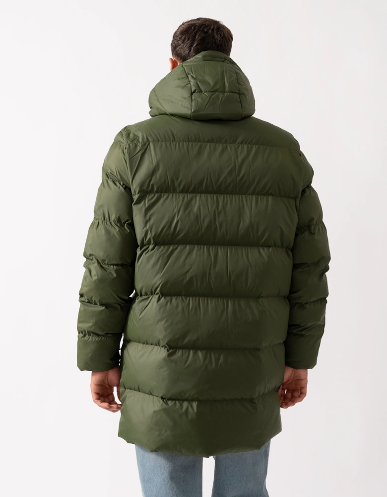 Mens Active Cloud Mid Length Puffer Jacket - 360 Country Green