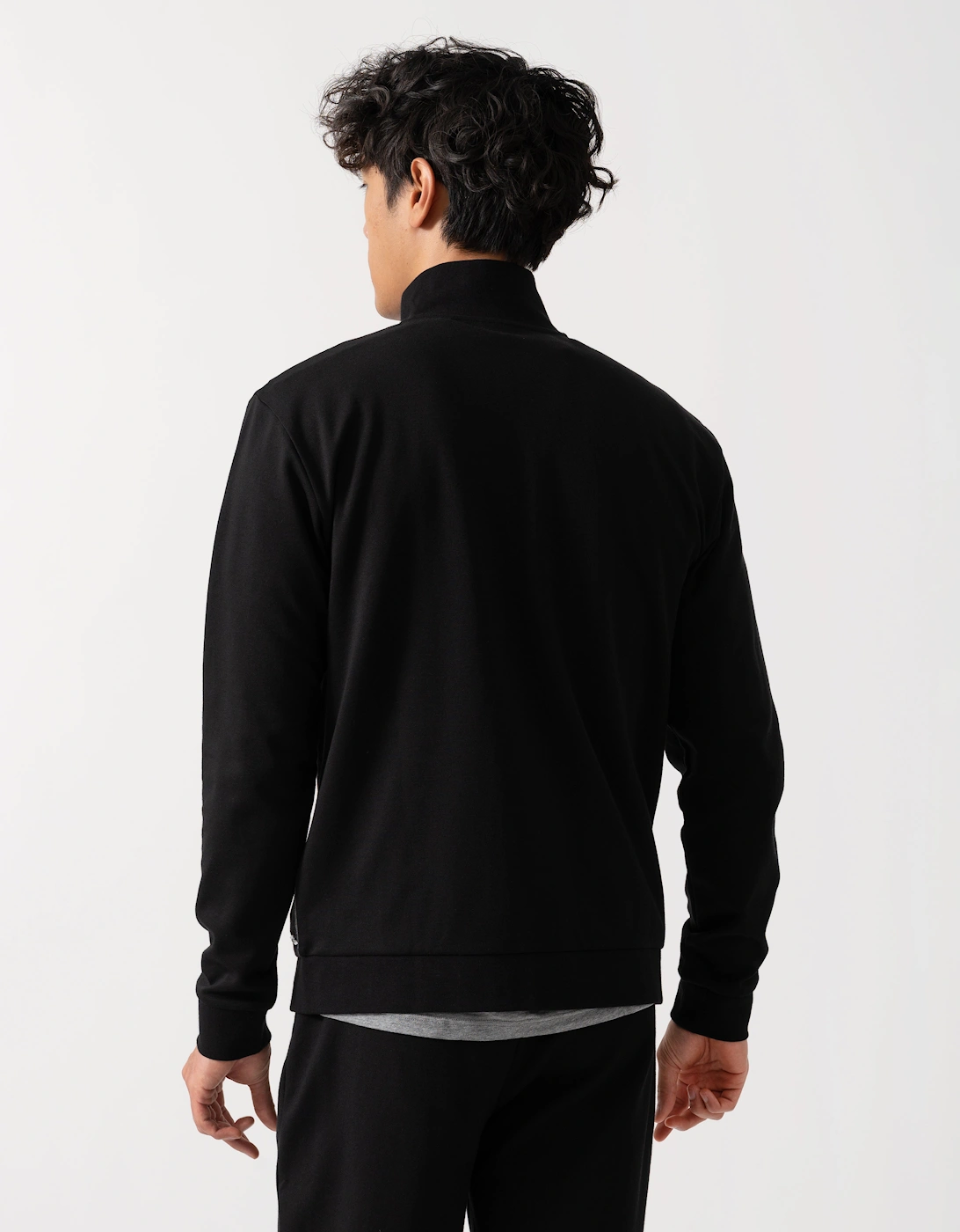 BOSS Orange Mens Loungewear Tracksuit Jacket 50545567 - Black 001