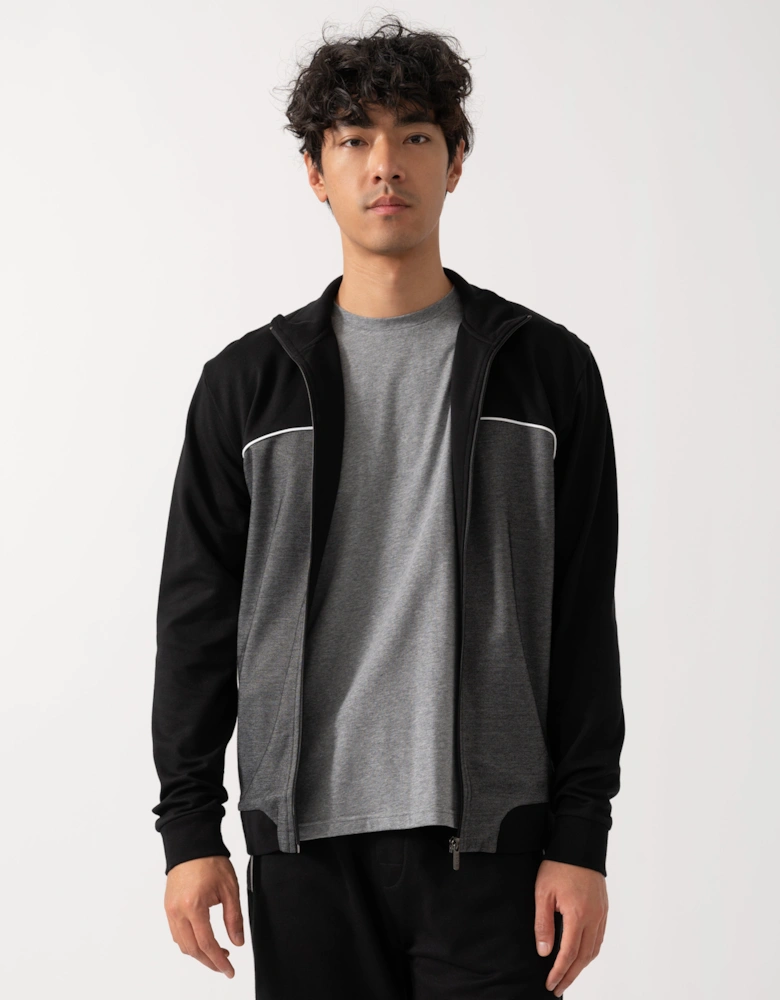 BOSS Orange Mens Loungewear Tracksuit Jacket 50545567 - Black 001