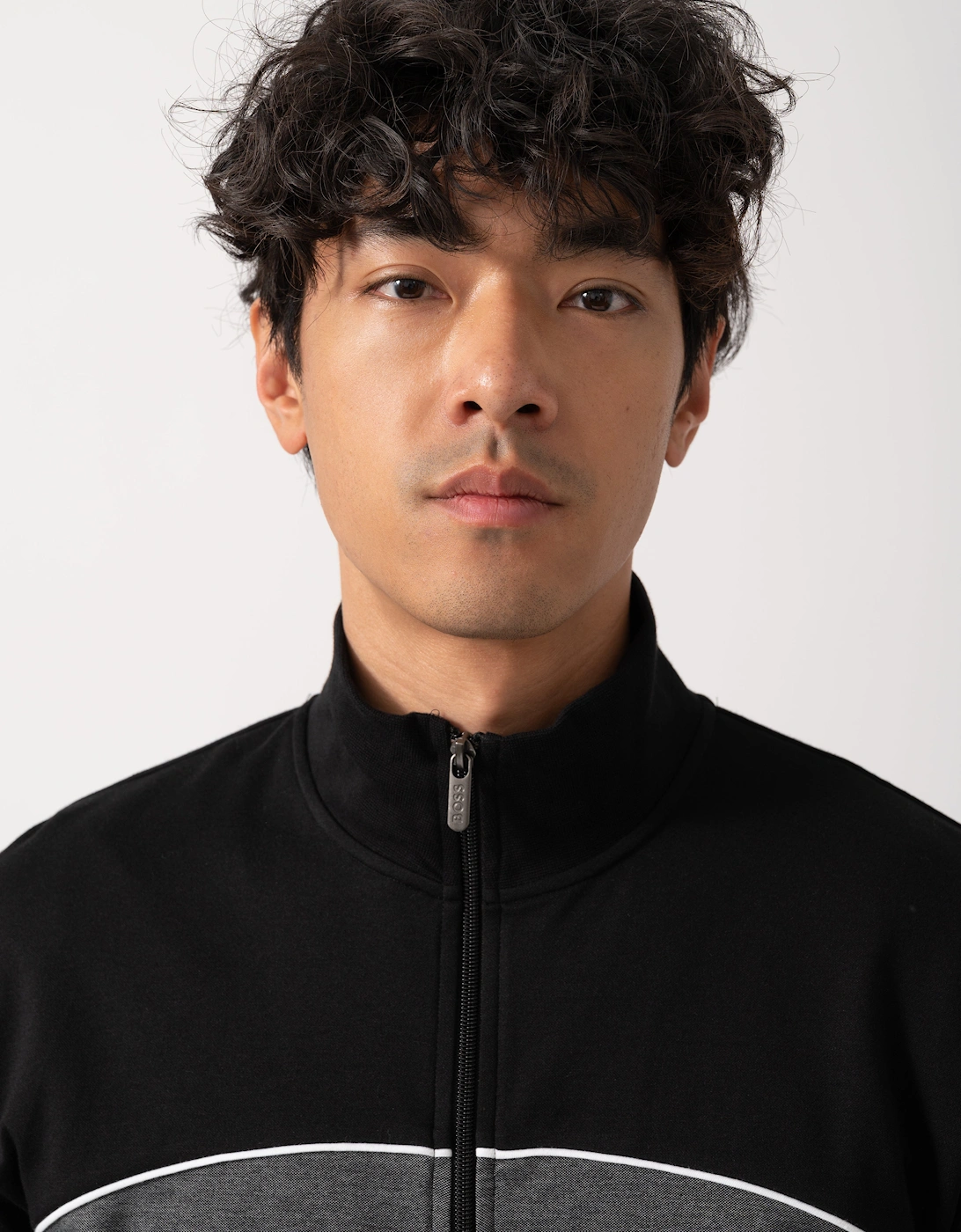BOSS Orange Mens Loungewear Tracksuit Jacket 50545567 - Black 001