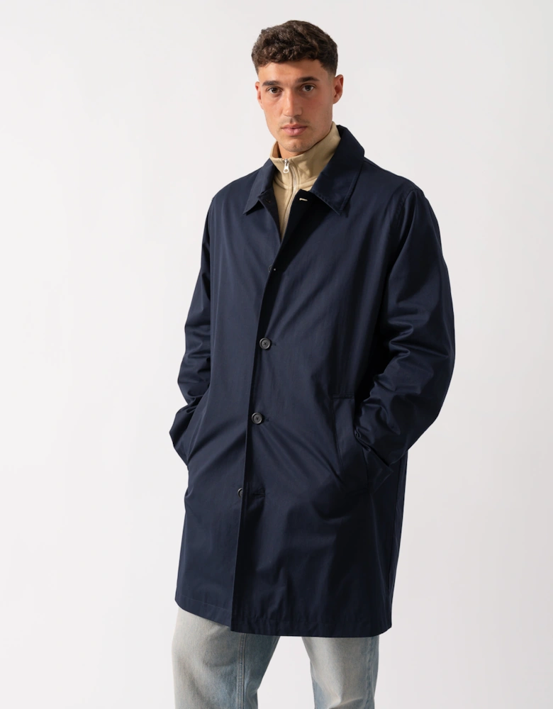 Mens Cotton Car Coat - 433 Evening Blue