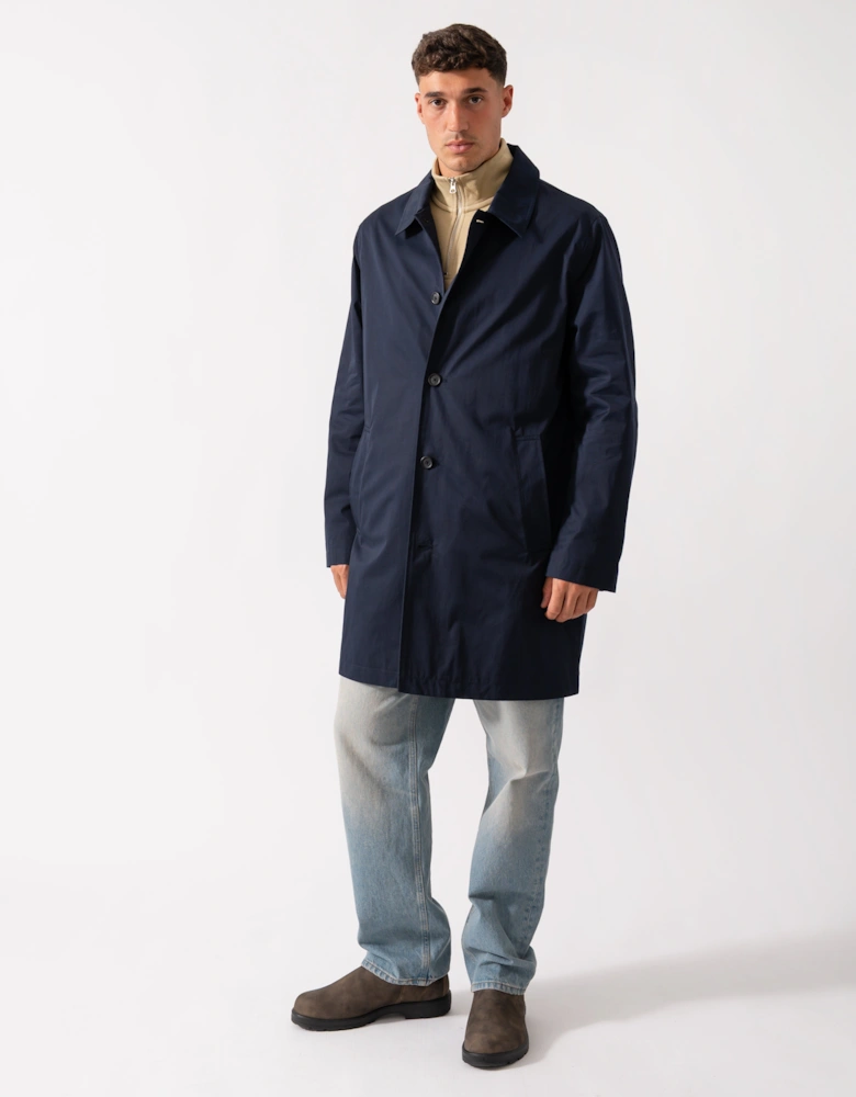 Mens Cotton Car Coat - 433 Evening Blue
